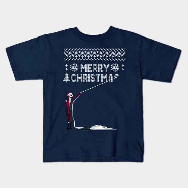 Stealing Xmas! 2.0 - Ugly Christmas Sweater Kids T-Shirt by Raffiti